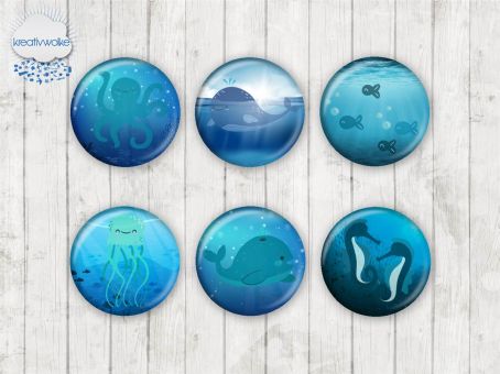 Motiv-Cabochons 1763 18mm (6 Stk)